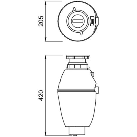 Dissipatore per alimenti 1HP - DE LUXE