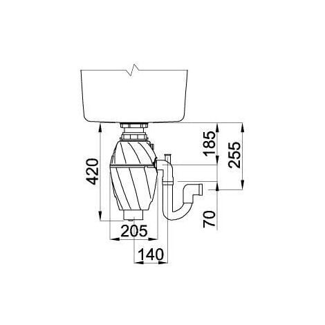 Dissipatore per alimenti 1HP - DE LUXE