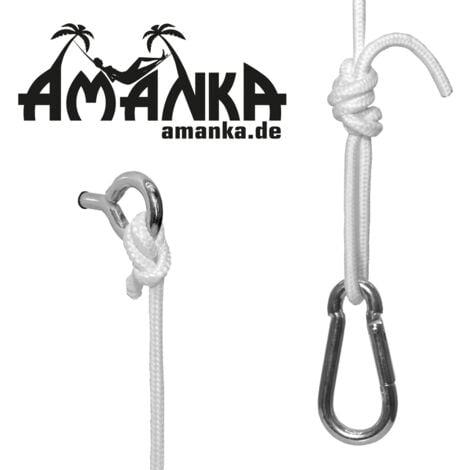 Hängestuhl Befestigung Karabiner mit Seil