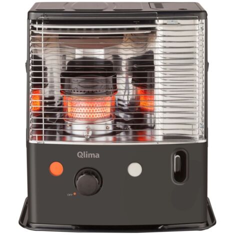 stufa a combustibile liquido portatile qlima "r 4224 s-tc-2" nero 2,4 kw
