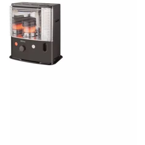 stufa a combustibile liquido portatile qlima "r 4224 s-tc-2" nero 2,4 kw