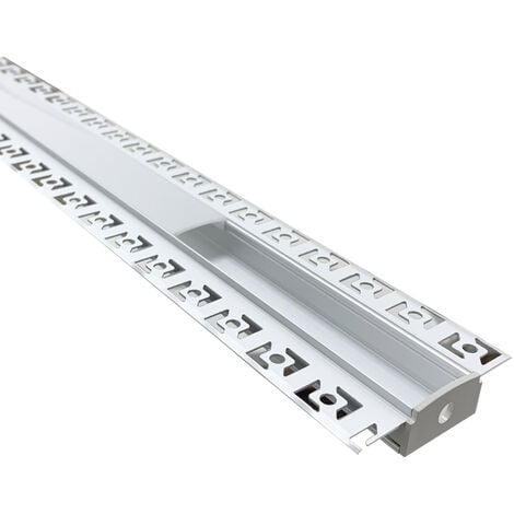 Profilo Alluminio a incasso larghezza 2cm per Striscia led BARRA-16-2M