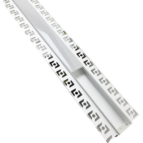 Profilo Alluminio a incasso larghezza 2cm per Striscia led BARRA-16-2M