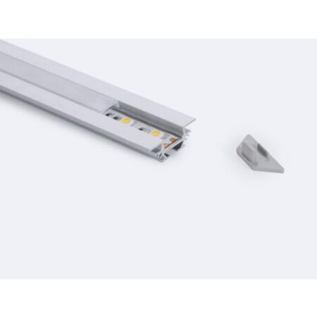 Profilo Alluminio Incasso per Strisce LED fino a 11 mm  2 m
