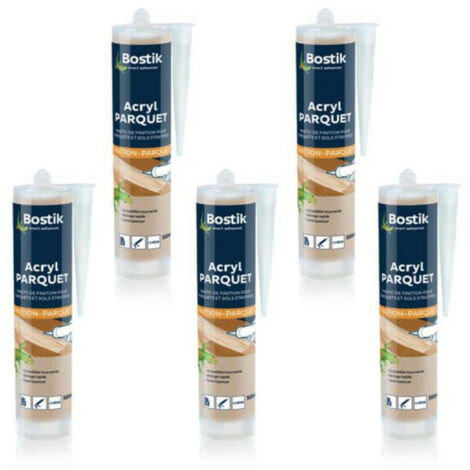 Sigillante Bostik ACRYL parquet di rovere chiaro 310ml x5