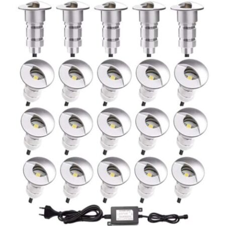 Mini Pack Spot LED integrati SP-E01 All inclusive  Bianco caldo 2700K - 6 faretti LED - Senza Telecomando
