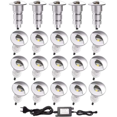 Mini Pack Spot LED integrati SP-E01 All inclusive  Bianco caldo 2700K - 6 faretti LED - Senza Telecomando