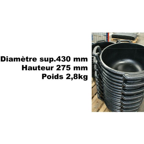 Taliaplast - Trogolo in gomma CARBONERA 30L - 320217