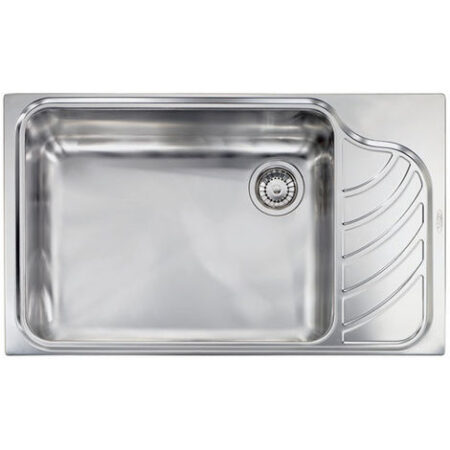 Lavello EUREKA 86x51 1 vasca sinistra+ gocciolatoio ACCIAIO INOX