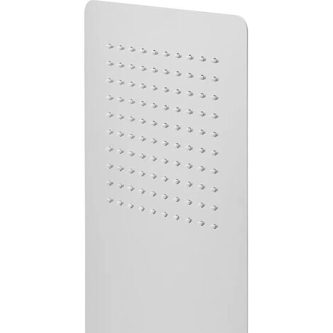 Soffione doccia a sbalzo slim 25x52 cm cromato in acciaio inox