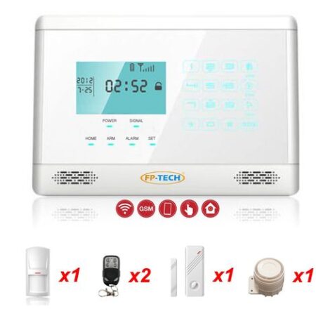 ANTIFURTO ALLARME TOUCH SCREEN CASA KIT COMBINATORE GSM WIRELESS SENZA FILI APP - S