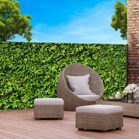 Rete ombreggiante 1,5x10m, telo frangivista recinzione giardino 160g/m², stampa fogliame