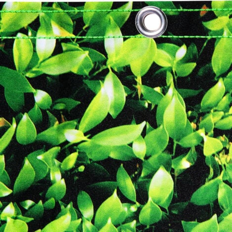 Rete ombreggiante 1,5x10m, telo frangivista recinzione giardino 160g/m², stampa fogliame
