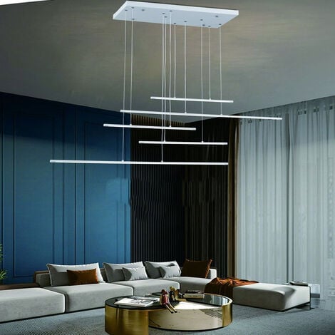 Lampadario a sospensione 38 watt lampada a led design minimal 3 colorazione di luce soggiorno open space