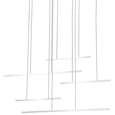 Lampadario a sospensione 38 watt lampada a led design minimal 3 colorazione di luce soggiorno open space