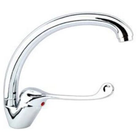RUBINETTO LAVELLO CUCINA CANNA ALTA ANTICO MISCELATORE LAVANDINO CROMATO JH-5035