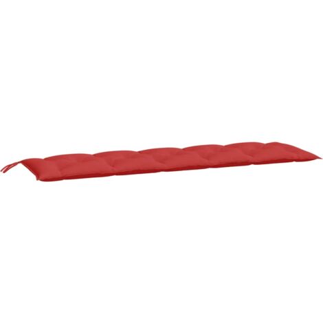Cuscino per Panca Rosso 180x50x7 cm in Tessuto Oxford
