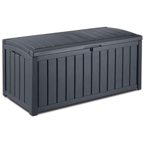 Box Keter da giardino in resina marrone. Baule porta