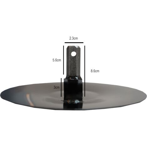 Rotovator disco albero esagonale 24mm motozappa