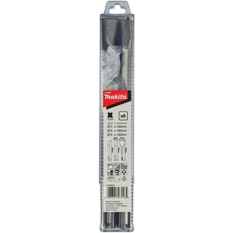 Set di 3 punte e 3 utensili di scalpello SDS-PLUS - Makita D-58920