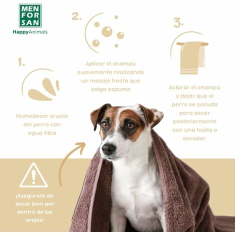 MENFORSAN Shampoo per Cani con Avena  Azione Addolcente e Lenitiva  Per Pelli Sensibili e Delicate  Avena 100% Naturale  Fragranza Dolce  1L