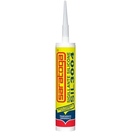 Silicone Trasparente in cartuccia sil 3004 280 ml Saratoga