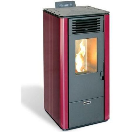 STUFA PELLET 9,7KW MAURER "MODELLO 12B" BORDEAUX