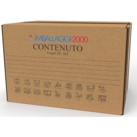 IMBALLAGGI 2000 - 10 Scatoloni da Trasloco - 30x30x30 cm - Scatola di Cartone - Imballaggi per Spedizione e Trasloco Resistenza RINFORZATA - 10 Pezzi