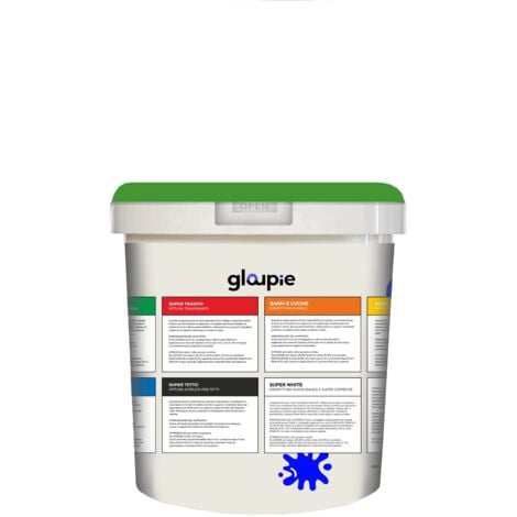 GLOUPIE STOP MUFFA Pittura All'Acqua Antimuffa Traspirante Per Pareti Per Tutti Gli Ambienti Interni 5 Lt Bianco Made in Italy