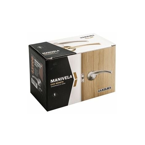 Maniglia in alluminio con rosetta maniglia curva da 50 mm cromata opaca
