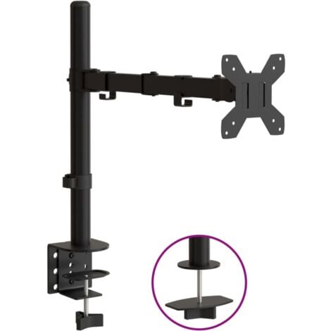 Supporto per Monitor in Acciaio Nero VESA 75/100 mm
