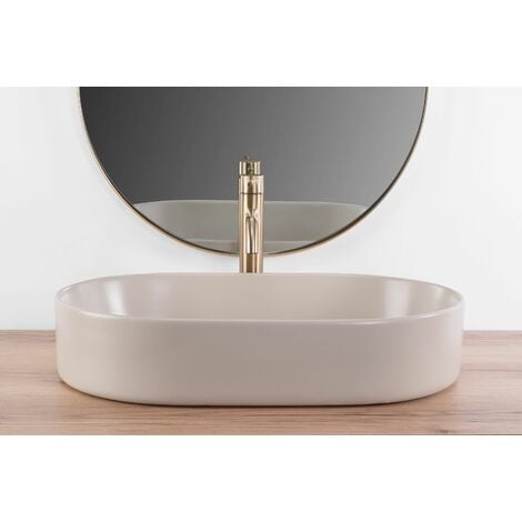 LAVABO da APPOGGIO REA NADIA 60 BEIGE MATT