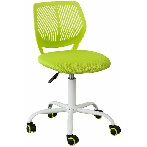 SoBuy Sedia girevoli per scrivania Sedia cameretta Altezza 46-58cm Verde FST64-GR