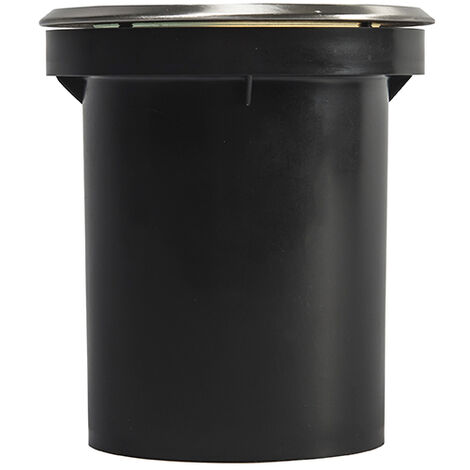 QAZQA + Faretto da incasso da terra delux - Moderno - Vetro,Plastico,Acciaio inossidabile - Acciaio - Tondo Max. 5 x Watt