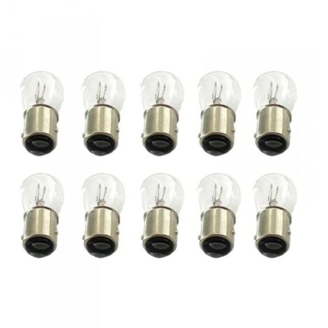 10 Pezzi Lampada Alogena S25 P21/4W BAZ15D Asimmetrica 12V 21/4W