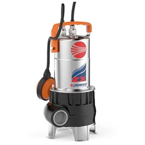 Elettropompa sommergibile in ghisa e acciaio monofase per acque luride modello zxm vortex hp 0,85  kw 0,60  230v PEDROLLO