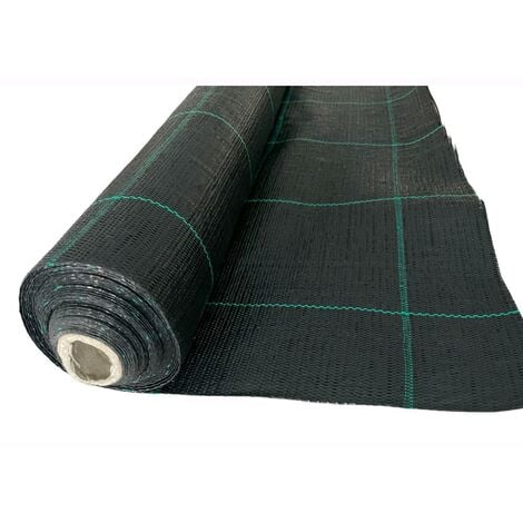 Telo Per pacciamatura Nero 1,65x10 mt 100gr/mq anti erbacce Anti UV Permeabile