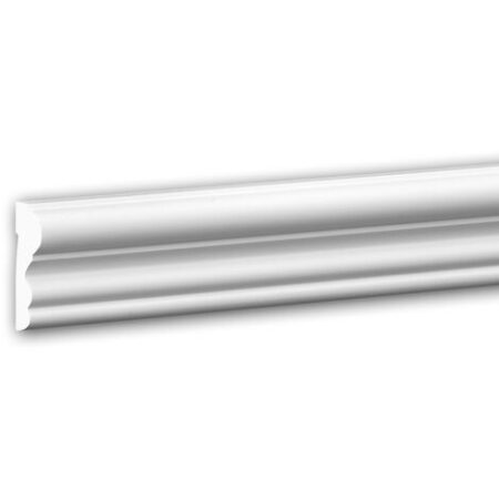 Cornice Parete 651400 Profhome modanatura tipo stucco fregio design classico senza tempo bianco 2 m