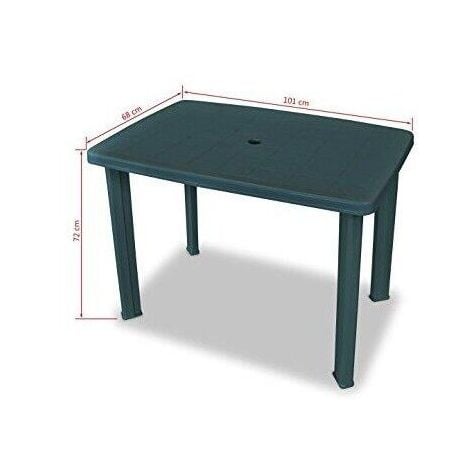 MAURY'S TAVOLO FARETTO DA ESTERNO 101 X 68 X H72 CM VERDE