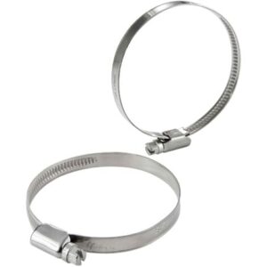 Collare in acciaio inox 50 a 70 mm 2pcs