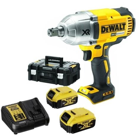 Boulonneuse à chocs Brushless 18V DEWALT 950Nm + 2 batteries Li-Ion 5Ah + chargeur + coffret Tstak - DCF899P2