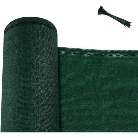 WOLTU Rete Ombreggiante Privacy Frangivista Telo Verde per Giardino Terrazzo, con Occhielli e Fascette, in HDPE 180g/m²,Verde  1.5x10 m