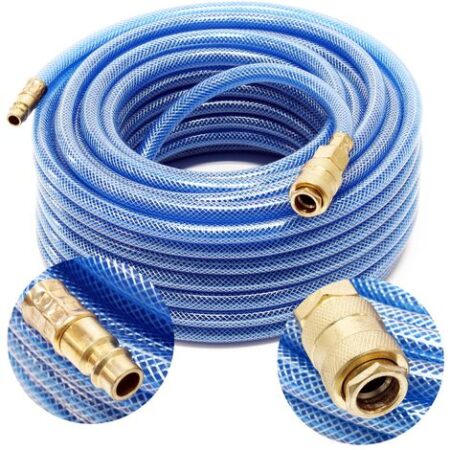 Wiltec Tubo PVC aria compressa 20m per compressore attacco a innesto rapido