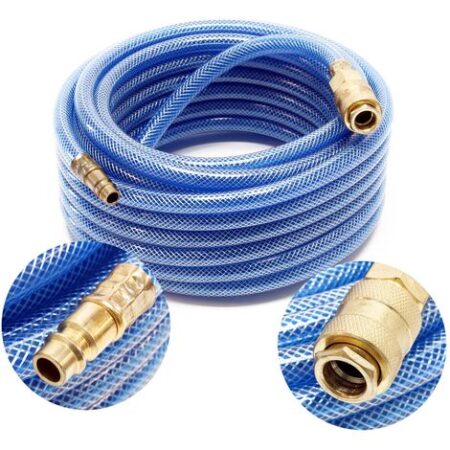 Wiltec Tubo PVC aria compressa 10m per compressore attacco a innesto rapido