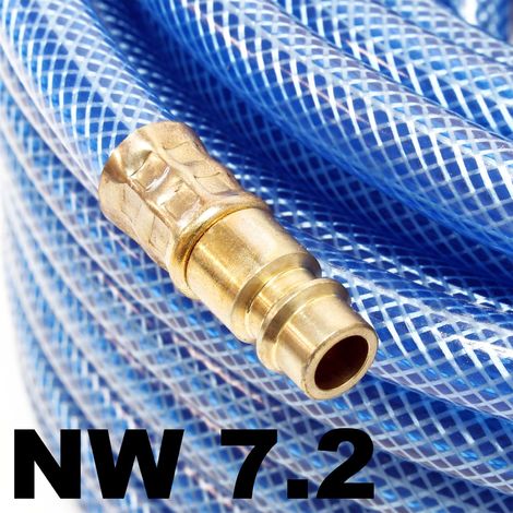 Wiltec Tubo PVC aria compressa 10m per compressore attacco a innesto rapido