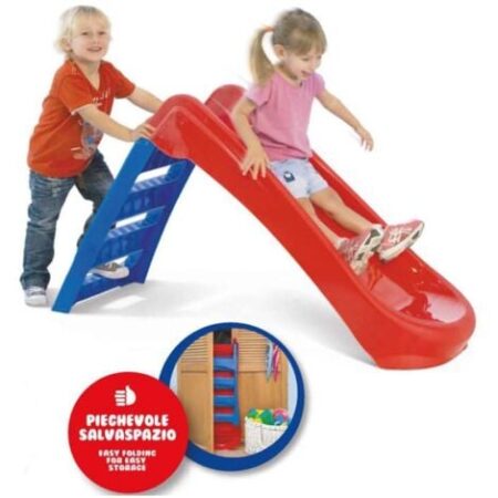 Scivolo per Bambini Pieghevole 3 Gradini in Plastica Scaletta Giardino Esterno
