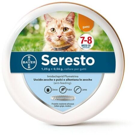 Collare antiparassitario a rilascio controllato Seresto per Gatti
