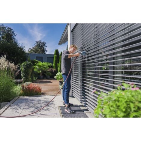 GARDENA Spazzola per tende veneziane Cleansystem, ideale per pulire i listelli, collegabile al tubo da giardino, testa ruotabile di 90° (18850-20)