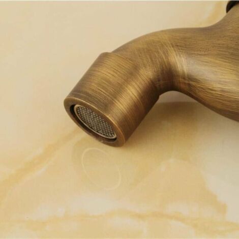 Rubinetto per acqua fredda a parete vintage per lavandino del bagno, rubinetti in ottone per vasca da bagno, per piscina per spazzoloni da giardino