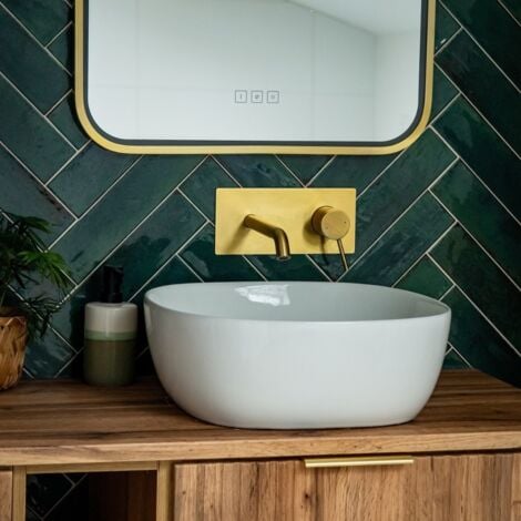 Essebagno Miscelatore da incasso per lavabo Envol oro spazzolato